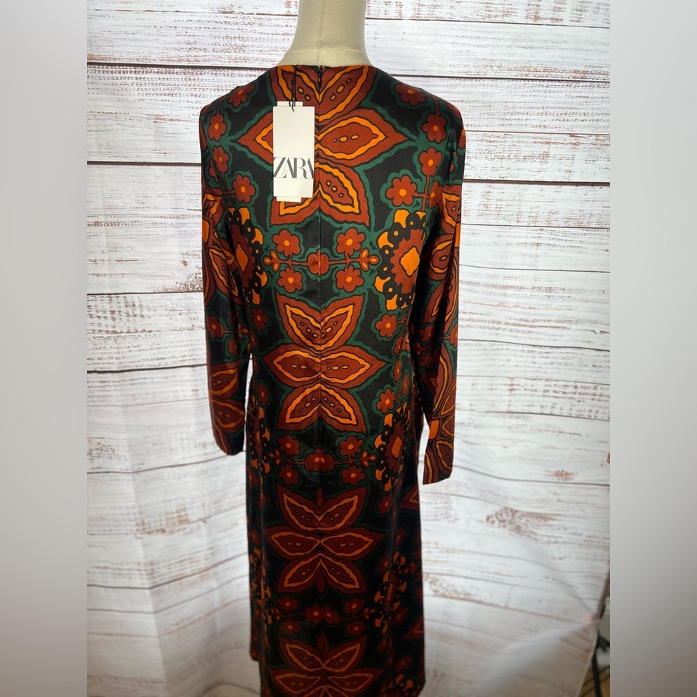 NWT Psychedelic Floral Patterned Dress - Picture 7 of 8